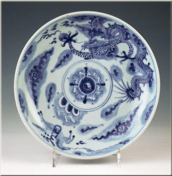 Chinese Porcelain - Chinese handicrafts - a blue and white porcelain bowl