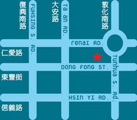 Map to Citizen Cain Taipei - Teaching English in Taiwan