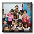 ESL Teacher Steven with his class of K3A studens