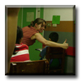 ESL Teacher Katy with her English Students