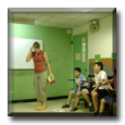 ESL Teacher Katy with her English Students