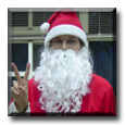 ESL Teacher Dan dressed as Santa Claus