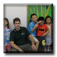 ESL Teacher Peter with his students