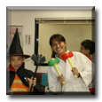 ESL Teacher Robyn dressed up for Halloween