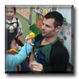 ESL Teacher Talbot with his young English learners