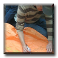 English Teachers preparing a larger lantern