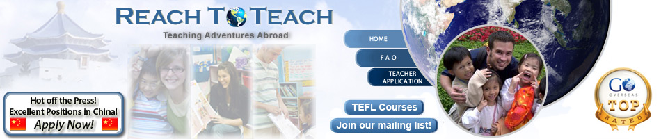 Reach To Teach Recruiting: ESL Jobs in Asia