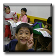 ESL Teacher Robyn with her English students