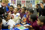 Teacher Meets with Elementary Students - photo by Nasa HQ Photo