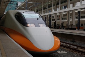 Taiwan's super fast and modern High Speed Rail train connects Taoyuan and Taiwan's major cities.