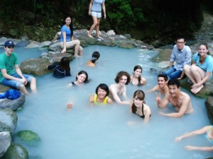 Heather at the Hot Springs in Taiwan
