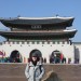 Tiffany Molyneux with a Korean temple