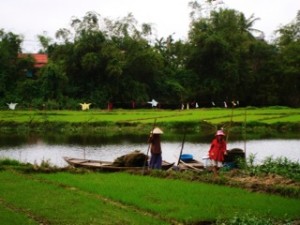 Cambodia boat men