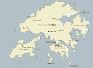 hongkong island map